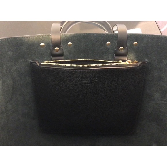 Sophie Hulme Black Leather East West Tote Work Bag - Picture 5 of 8